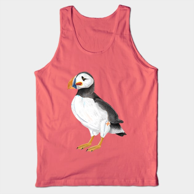 Painted Puffin Tank Top by mailboxdisco